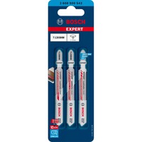 Bosch Laminate Clean Stiksavklinger Karbid 3 stk Stiksavklinger, Laminat, Karbid, 1,5 cm, 9,2 cm, 3 stk