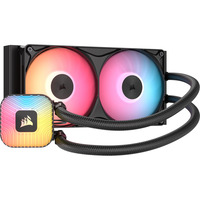 Corsair NAUTILUS II 240 RS ARGB Flydende CPU-køler, Vandkøling Sort