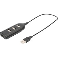 Digitus AB-50001-1, USB hub Sort