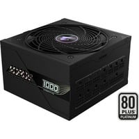GIGABYTE AORUS ELITE P1000W enhed til strømforsyning 1000 W 20+4 pin ATX ATX Sort, PC strømforsyning Sort, 1000 W, 100 - 240 V, 50/60 Hz, 15 - 6.5 A, Aktiv, 125 W