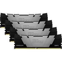Kingston FURY FURY 32 GB 3600 MT/s DDR4 CL16 DIMM (sæt med 4) Renegade Sort, Hukommelse Sort, 32 GB, 4 x 8 GB, DDR4, 288-pin DIMM