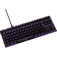 NZXT KB-1TKDE-BR tastatur USB QWERTZ Tysk Sort, Gaming-tastatur Sort, DE-layout, Gateron red, Tenkeyless (80 - 87%), USB, Mekanisk, QWERTZ, LED, Sort