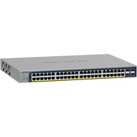 Netgear GS752TP Administreret L2/L3/L4 Gigabit Ethernet (10/100/1000) Strøm over Ethernet (PoE) 1U Sort, Switch Administreret, L2/L3/L4, Gigabit Ethernet (10/100/1000), Strøm over Ethernet (PoE), Stativ-montering, 1U