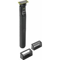Philips OneBlade Face QP1424/10, Skæg trimmer Sort, Folie shaver, Kul, Batteri, 30 min., 8 t, 0,5 W