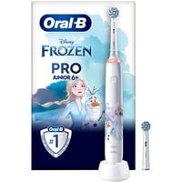 Procter & Gamble PRO 14876673 elektrisk tandbørste Barn Roterende tandbørste Flerfarvet, Hvid, El-tandbørste Barn, Roterende tandbørste, Daglig pleje, Polering, Sensitiv, Flerfarvet, Hvid, 4 x 30 sek., Blød
