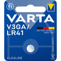 VARTA Alkaline Special knapcelle 1,5V, V3GA / LR41, Batteri 