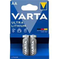Varta 06106 Engangsbatteri AA Lithium Engangsbatteri, AA, Lithium, 1,5 V, 2 stk, 2900 mAh