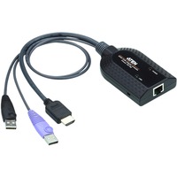 ATEN KA7188-AX KVM-kabel Sort, Metallic, Lilla, Adapter Sort, USB, USB, HDMI, Sort, Metallic, Lilla, RJ-45, 1 x RJ-45