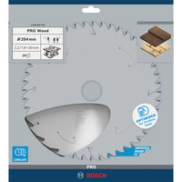 Bosch 2 608 837 733 rundsavklinge 25,4 cm 1 stk Hårdt træ, Blødt træ, 25,4 cm, 3 cm, 1,6 mm, 6000 rpm, 2,2 mm