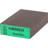 Bosch S471 Slibesvamp Super fint grus 1 stk, Grinding sponge Grøn, Slibesvamp, Super fint grus, Afslutning af arbejde, Fjernelse af maling, Træ, Grøn, Grå, 97 mm