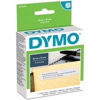 Dymo LW - Universaletiketter - 19 x 51 mm - S0722550 Hvid, Hvid, Selvklæbende printeretiket, Papir, Aftagelig, Rektandel, LabelWriter