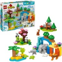 LEGO DUPLO 3-i-1 vilde dyrefamilier, Bygge legetøj Byggesæt, 2 År, Plast, 92 stk, 1,71 kg