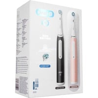 Procter & Gamble Oral-B iO Series 3N Duo, El-tandbørste Sort/Rosa, Voksen, Vibrerende tandbørste, Daglig pleje, Sensitiv, Blegning, Sort, Rose, Hvid, Rund, Batteri
