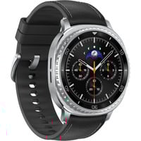 Samsung Galaxy Watch 8 Classic 3,3 cm (1.3") AMOLED 46 mm Digital 438 x 438 pixel Berøringsskærm 4G Sølv Wi-Fi GPS (satellit), SmartWatch Sort, 3,3 cm (1.3"), AMOLED, Berøringsskærm, 64 GB, GPS (satellit), 63,5 g