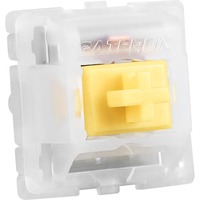 Sharkoon Linear Gateron CAP MILKY YELLOW Tastaturafbrydere, Key switch Gul/Hvid, Tastaturafbrydere, Hvid, Gul