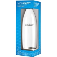 SodaStream 1741190490 tilbehør til karbonering Karboniserende flaske, Drikkedunk gennemsigtig/rustfrit stål, 1000 ml, Metallic, Transparent, Skruelåg, Metal