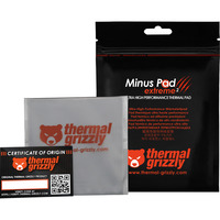 Thermal Grizzly Minus Pad extreme 2 - 100x 100x 0,5mm, Termiske puder grå