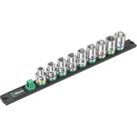 Wera Møtrik-magnetliste C 4 Zyklop Sæt med topnøgleindsatser 1/2" Sort/Grøn