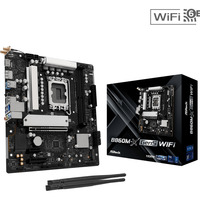 ASRock B860M-X GEN5 WiFi, Bundkort Sort/Sølv