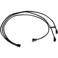 Alphacool Y-kabel splitter 4-pin til 3x 4-pin PWM, 60 cm Sort
