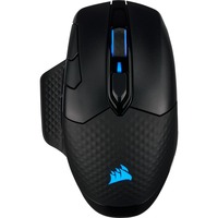 Corsair DARK CORE RGB PRO mus Højre hånd RF Wireless + Bluetooth + USB Type-A Optisk 18000 dpi, Gaming mus Sort, Højre hånd, Optisk, RF Wireless + Bluetooth + USB Type-A, 18000 dpi, Sort