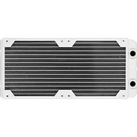 Corsair XR5 Radiatormontering Hvid, Radiatormontering, Messing, Kobber, Hvid, 1/4", 60 °C, 2 blæser(e)