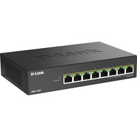 D-Link DMS-108P/E netværksswitch Ikke administreret 2.5G Ethernet (100/1000/2500) Strøm over Ethernet (PoE) Sort Ikke administreret, 2.5G Ethernet (100/1000/2500), Strøm over Ethernet (PoE)