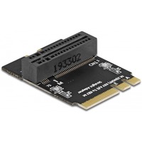 DeLOCK Adapter M.2 Key A+E stik til Key M slot vinklet med holder, Interface card 