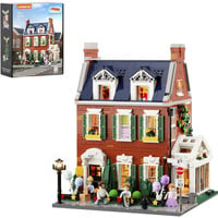 Lumibricks Rækkehus af røde mursten, Bygge legetøj 