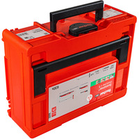 fischer DuoLine + skrue Systainer M137, Dyvel Lys grå/Rød