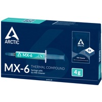 ARCTIC MX-6 kølekomponent Termisk smørefedt 4 g, Termisk forbindelser og puder Termisk smørefedt, Grå, 4 g, 1 stk, 66 mm, 120 mm
