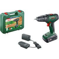 Bosch UniversalDrill 18V 1450 rpm Nøglefri 1,2 kg Sort, Grøn, Bore-/ skruemaskine Grøn/Sort, Pistolgreb boremaskine, Nøglefri, Sort, Grøn, 1 cm, 1450 rpm, 3 cm
