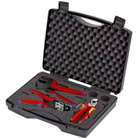 KNIPEX Værktøjskasse til fotovoltaik, 3 dele, Værktøjssæt Sort
