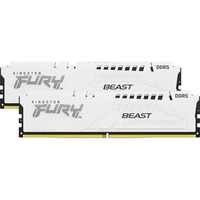 Kingston FURY FURY Beast 64GB 6000MT/s DDR5 CL36 DIMM (sæt med 2) White EXPO, Hukommelse Hvid, 64 GB, 2 x 32 GB, DDR5, 288-pin DIMM