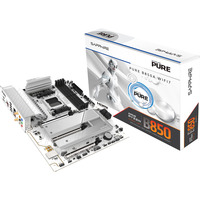 SAPPHIRE PURE B850A WIFI 7, Bundkort Hvid/Sort