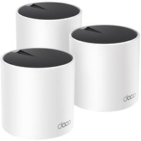 TP-Link DECO X55 (3-Pack) Dual-band (2,4 GHz / 5 GHz) Wi-Fi 6 (802.11ax) Hvid Intern, Router Hvid, Hvid, Intern, Mesh-router, Dual-band (2,4 GHz / 5 GHz), Wi-Fi 6 (802.11ax), 3000 Mbit/s