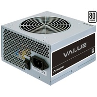 Chieftec Value APB-400B8 enhed til strømforsyning 400 W 20+4 pin ATX PS/2 Sølv, PC strømforsyning grå, 400 W, 200 - 240 V, 47 - 63 Hz, 3 A, Aktiv, 100 W
