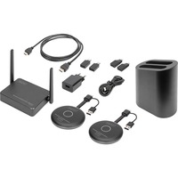Digitus Click & Present Pro - Trådløst samarbejdssystem, HDMI-udvidelse forlænger Sort