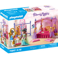 PLAYMOBIL Princess Magic Prinsesse soveværelse med garderobe, Bygge legetøj 