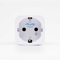 Shelly Plug M Gen3, Switched stikkontakt Hvid