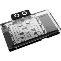 Alphacool Core RX 9070 XT Red Devil, Vandkøling gennemsigtig/Chrome