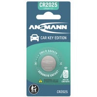 Ansmann CR2025 - Lithium knapcelle til bilnøgle 1 stk. blisterpakke, Batteri Sølv