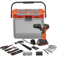 BLACK+DECKER Batteridrevet slagboremaskine/skruemaskine BCKSB02, 18 volt, Slagborer skruemaskine Orange/Sort