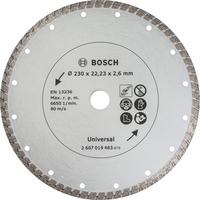 Bosch 2607019483 Skæreskive Skæreskive, Mursten, Beton, Granit, Naturlig sten, 23 cm, Bosch, 2,22 cm, 2,6 mm
