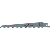 Bosch 2608650551 Sabre saw blade High Carbon Steel (HCS) 100pcs, Savklinge Sabre saw blade, Spånplade, Plastik, Krydsfiner, Træ, High Carbon Steel (HCS), 4,3 mm, 15 cm, 100 stk