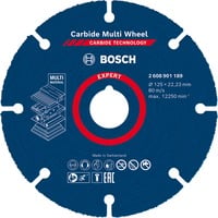 Bosch 2 608 901 189 slibeskive Plast, Træ Afskæredisk, Skæreskive Afskæredisk, Plast, Træ, Karbid, Bosch, Blå, Rund