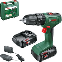 Bosch Easy Impact 18V-40 1630 rpm Nøglefri 1,4 kg Sort, Grøn, Bore-/ skruemaskine Grøn/Sort, Pistolgreb boremaskine, Nøglefri, Børstefri, Sort, Grøn, 1,3 cm, 1630 rpm