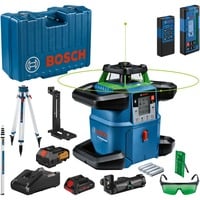 Bosch GRL 650 CHVG Rotationsniveau 70 m 500-540 nm (< 10mW), Roterende laser Blå, 70 m, 1,5 mm/m, 360°, 650 m, 600 rpm, Horisontal/vertikal