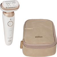 Braun Silk-épil 9 BR2-225328 hårfjerner 40 pincetter Grå, Hvid, Epilator Hvid/Rosé guld, Grå, Hvid, 40 pincetter, MicroGrip, Armhule, Back thigh, Bikini, Front thigh, Outer thigh, Outer upper arms, 0,5 mm, Batteri