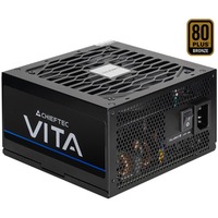 Chieftec Vita Netzteil 850W 80+Bronze - PC-/Server Netzteil - 14,17 min enhed til strømforsyning 20+4 pin ATX PS/2 Sort, PC strømforsyning Sort, 17 min, 850 W, 100 - 240 V, Aktiv, 20+4 pin ATX, 65 cm, 450 mm